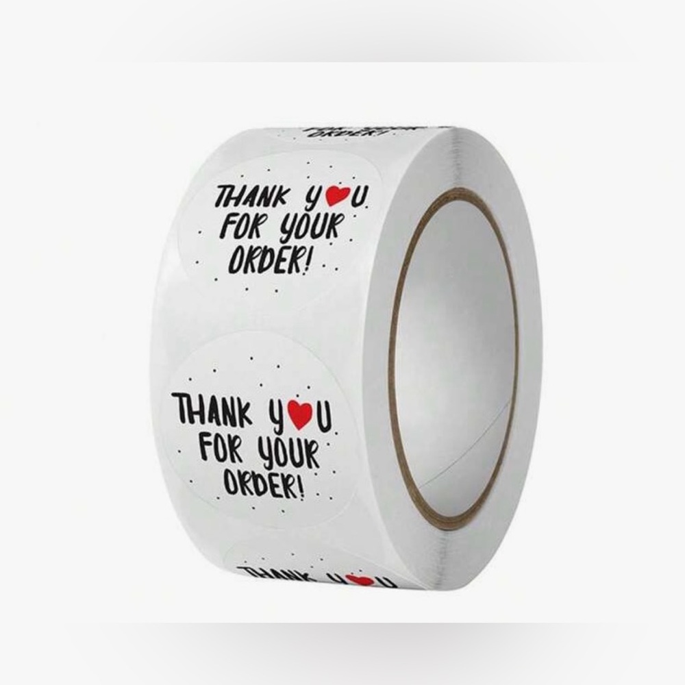 Thank you stickers - 1 roll (500 stickers)